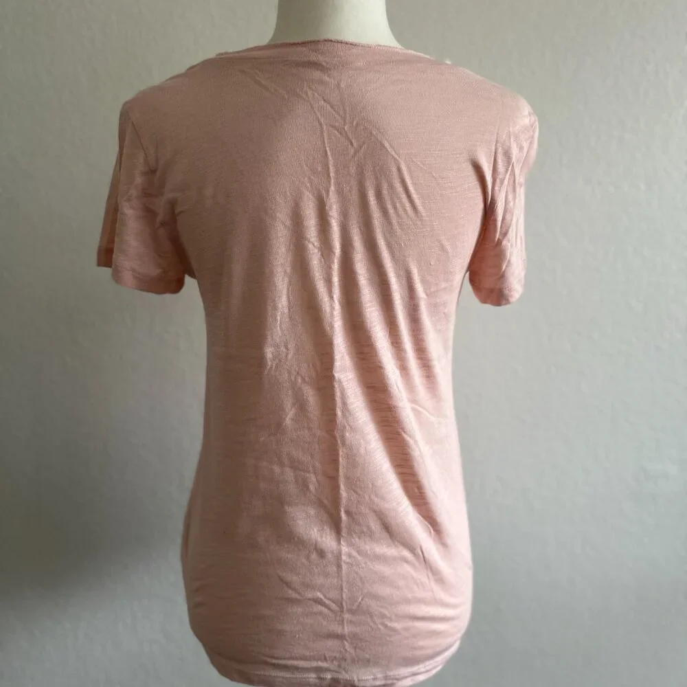 🌸 Caslon - Cotton & Modal V-Neck Pocket Tee 🌸 Small 🌸 Pink Beauty🌸 - Picture 5 of 8